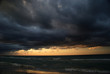 Wolkenstimmung am Strand