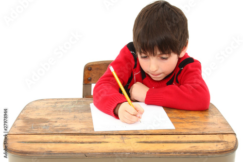 Photo: Child Desk Student Work Child Desk Student Work