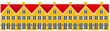 Row Of Toy Houses
