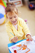 Child painting