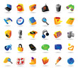 Realistic icons set for interface