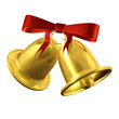 gol christmas bell isolated on white