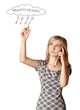 businesswoman writting something