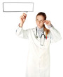 doctor woman writting something
