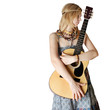 hippie girl with the guitar