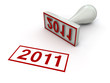 Illustration: 2011 Rubber Stamp 2011 Rubber Stamp