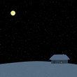 Winter starry night