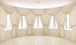 Classical interior with curtains Classical interior with curtains