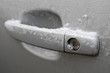 Auto, Türgriff verschneit
