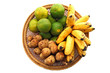 Trditional Tropical Thai Fruit set in Basket