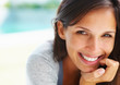 Engaging woman looking at you Engaging woman looking at you