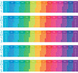 2011, 2012, 2013, 2014, 2015 horizontal  colorful calendars