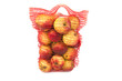 the red vertical standing string bag of bright red and green app