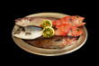 Fresh fish on a plate