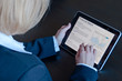 Female accountant with digital tablet