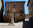 A column near Palazzo Ducale in Urbino