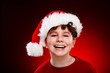 Christmas time - boy with Santa Claus Hat