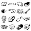 Meat Food Seafood Poultry Icon Meat Food Seafood Poultry Icon
