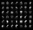 Iinternet media application icon set