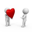 I offer you my heart - a 3d image