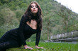 beauty woman in dress