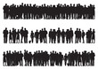 people silhouettes people silhouettes