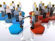 Two teams or companies merging
