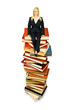Sitting on books