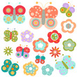 flowers and butterflies