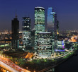 Photo: Moscow City skyscrapers at night Moscow City skyscrapers at night