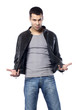posture de jeune homme provoquant
