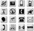 boutons télécommunication