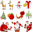 Christmas icons. Vector