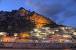 city of Berat in Albania at night