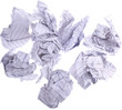 Zerknülltes Papier