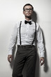 Vogue style photo of a young man