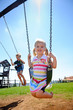Child on swing