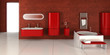 Bathroom Loft in Red