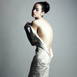 Undress elegant woman