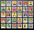 Icons of business and office people Icons of business and office people