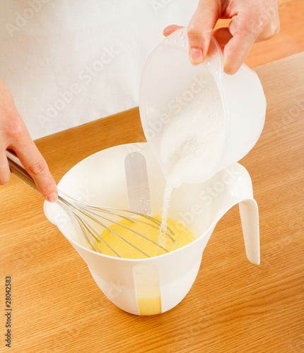 Photo: Mixing dough Mixing dough