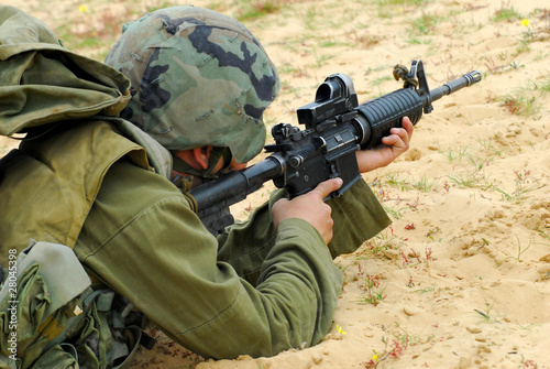 Foto: M16 Israel Army Rifle Soldier M16 Israel Army Rifle Soldier
