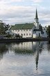 Reykjavik - church reflection in Iceland