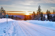 snow country road . snow country road .