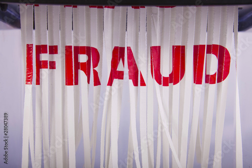 Photo: Shred fraud. Shred fraud.