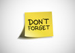Post It - Don't forget
