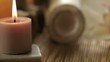 Flyer over burning candles; HD 720, H 264