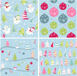 christmas texture, seamless patterns with fabric texture