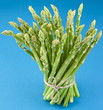 Sheaf of asparagus on a yellow background. Sheaf of asparagus on a yellow background.