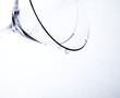 Empty cocktail glass isolated on the white background Empty cocktail glass isolated on the white background